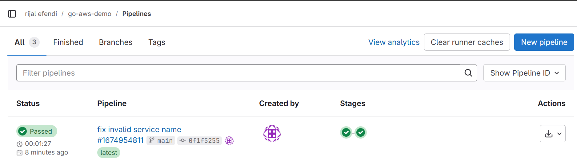 GitLab Pipeline Overview